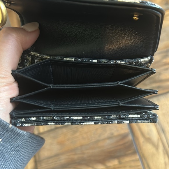 Dior saddle jasmine gusset card holder - Picture 4 of 5